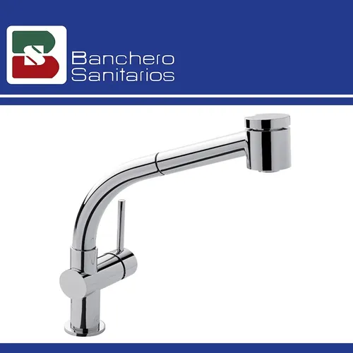 Grifer a Monocomando Cocina Fv Temple 412 87 Con Rociador Env o