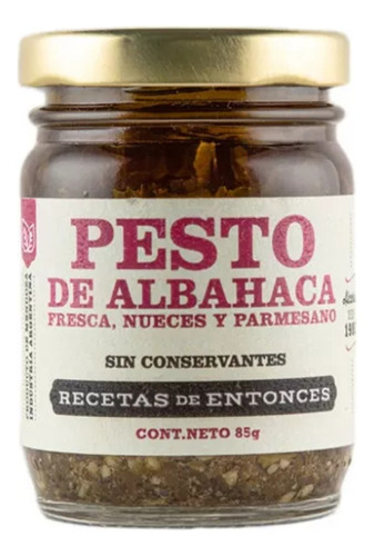 Pesto-albahaca, Nueces Y Parmesano - Recetas De Entonces 85g