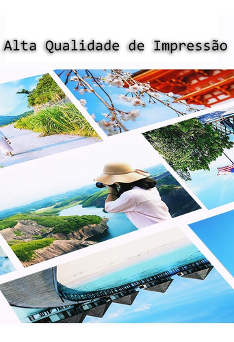 Papel Glossy Prova D'água Fotografico Adesivo A4 115g 100fls