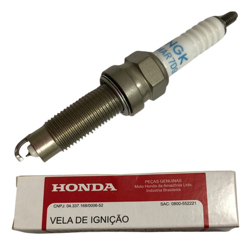 Vela Ignição Fina Longa Xre 300 2016 A 2021 Original Honda
