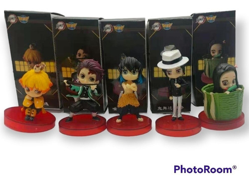 Demon Slayer Kimetsu No Yaiba Colección 5 Figuras En Caja 