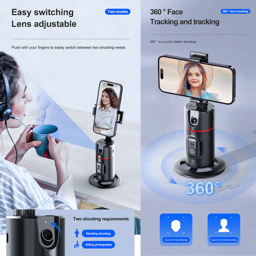 Cabeça De Telefone Celular Inteligente P02 360° Ai Com Contr