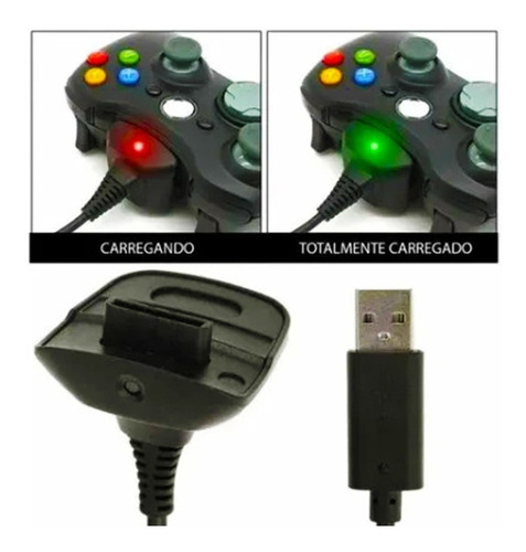 Batería del mando Xbox 360 y 1 cable de carga de 1,4 m, voltaje de entrada de 2,7 V de salida