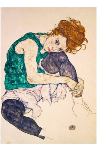 Bluebird Puzzle 1000 Pzs - Egon Schiele - Seated Woman