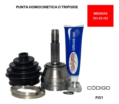 Punta Tripoide Fiat Siena 1.4 1996 2009