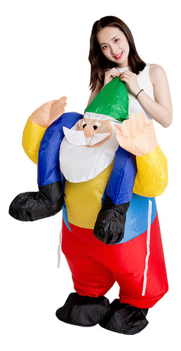 . Disfraz Inflable Navideño Para Persona Corta, Actuación