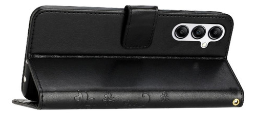 Funda Con Tapa Para Samsung Galaxy A36, Correa De Muñeca Con Función Atril, Piel Sintética, Tarjetero, Cierre Magnético