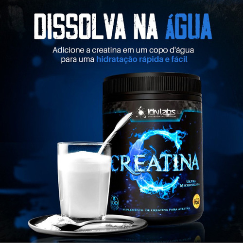 Suplemento Em Pó Creatina Ultra Micronizada 300g - 100 Doses Sem Sabor