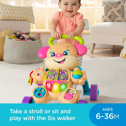 Caminador Fisher Price Andadera Perrita Puppy Sis Envio Ya