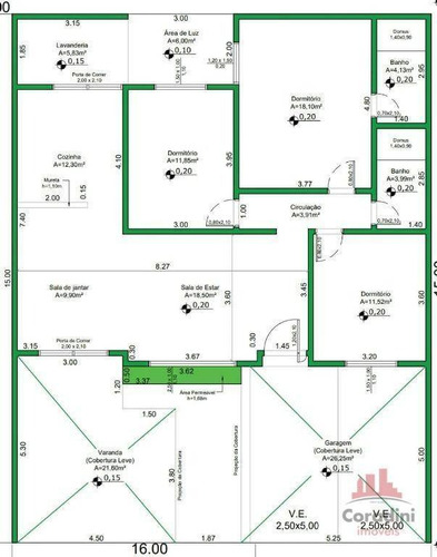 Imagem 9 de 10 de Casa Com 3 Dormitórios À Venda, 160 M² Por R$ 810.000 - Parque Universitário - Americana/sp - Ca3305