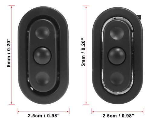 2 Botones Interruptor De Control Radio Para Dodge Jeep Más