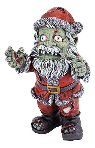 Decoración De Navidad Estatua Zombie De Papá Noel