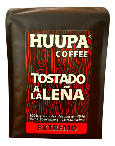 Café Tostado A La Leña, Grano Entero Tueste Oscuro 454gr