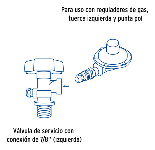 Cilindro Portátil Para Gas Lp, 4kg (9lb) Foset. 45888