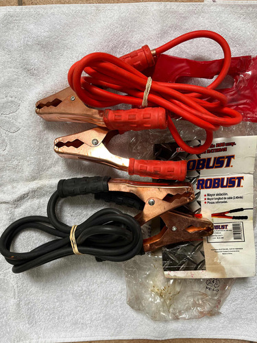 Cable Puente De 200 Ampers Para Batería ,pinzas Auto (Usado)