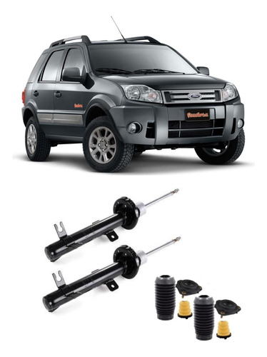 2 Amortecedor+kit Dianteiro Ecosport 4x2 2006 2007 2008 2009