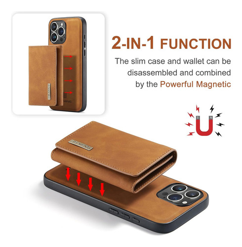A Funda Tipo Cartera Con Atracción Magnética For iPhone