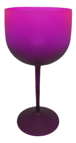 Kit 20 Taças Gin De Acrílico Degradê Roxo E Pink 550 Ml