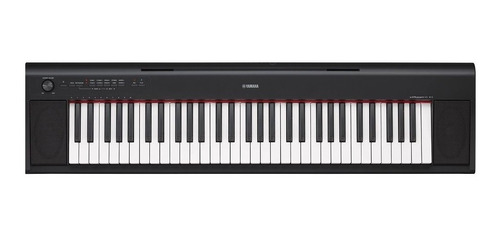 Piano Digital Yamaha Np12b Piaggero Preto 61 Teclas C/ Fonte