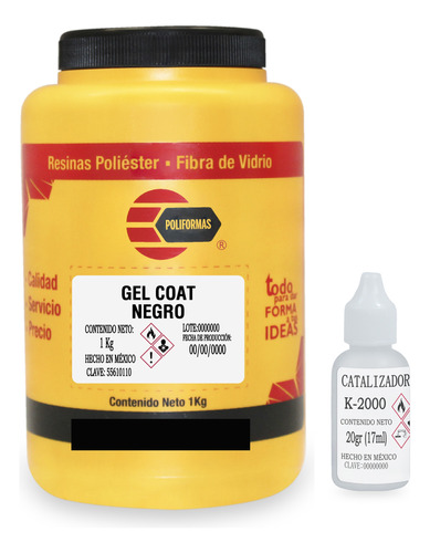 Gel Coat Negro Alta Resistencia 1 Kg