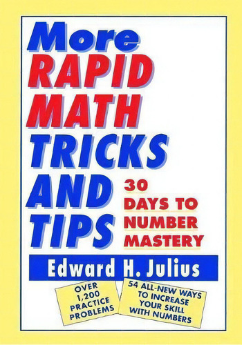 More Rapid Math: Tricks And Tips, De Edward H. Julius. Editorial John Wiley Sons Ltd, Tapa Blanda En Inglés