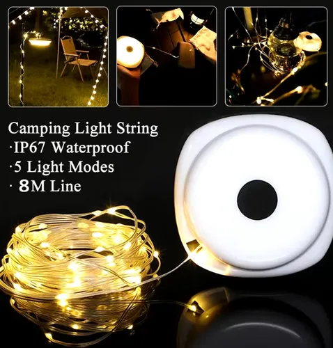 Lampara Camping Multifuncional Desenrollable