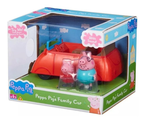 Peppa Y Papa Pig Auto Musical Sobre Ruedas Juguetes