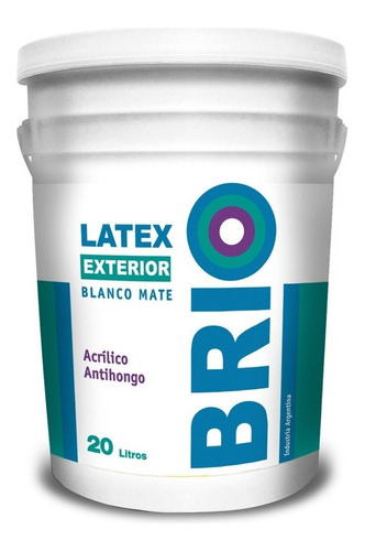 Pintura Latex Interior Exterior Brio Andina Antihongo 20lt