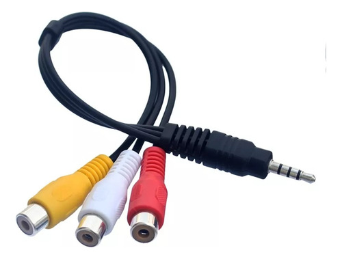 Adaptador Audio Y Vídeo Jack 3.5mm Macho A 3 Rca Hembra