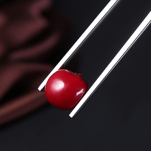 1 Par Hashi De Inox 23cm Aço Resistente Inoxidável