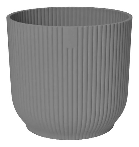 Maceta Plástico Diseño Elegante Milan Premium Mod. 20 Gris Milan
