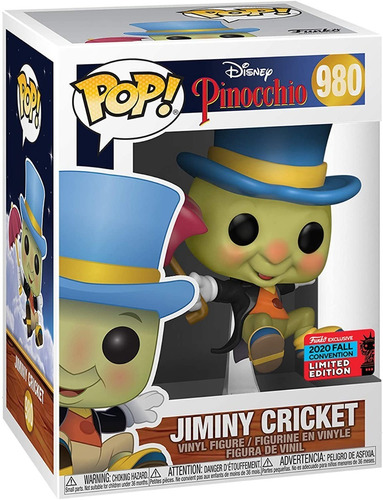 Funko Pop Jiminy Cricket Pepe Grillo Exclusivo Fall Conv