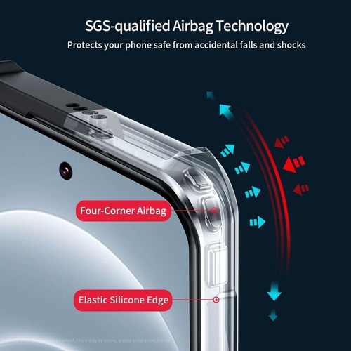 D For Infinix Hot 50 Pro Rudo Uso Funda Transparente Cristal.
