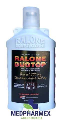 Imagem 3 de 10 de Ralone Duotop 500ml Maximo Ganho Peso Bovinos Anabol Engorda
