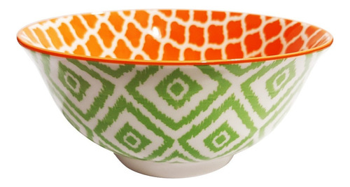 Bowl Compotera Ceramica Colores - Sheshu Home Color Verde/Naranja