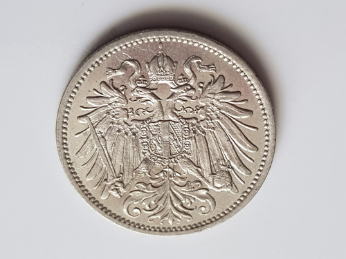 Moneda 1895 20 Hellers Austrohungaro Austria Corona