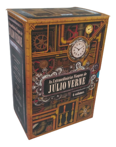 Imagem 1 de 7 de Box 6 Livros As Extraordinárias Viagens De Júlio Verne