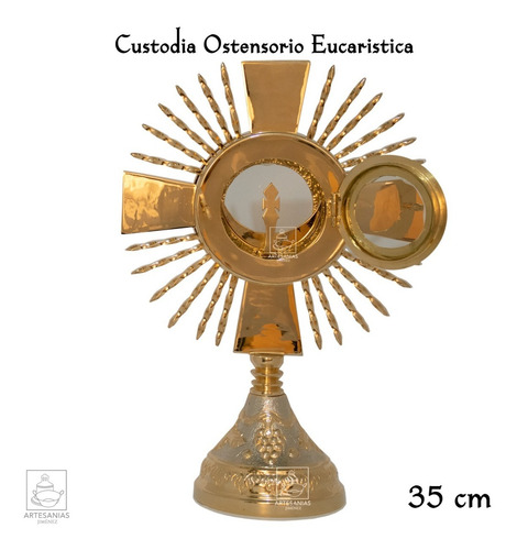 Imagen 6 de 9 de Custodia Liturgica Ostensorio 35 Cm