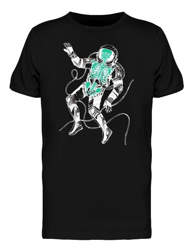 Cartel Cósmico De Esqueleto Astronauta Camiseta De Hombre