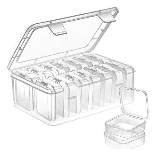 Caja De Almacenamiento De Anillos Caja De Aretes Cuadrad [u]