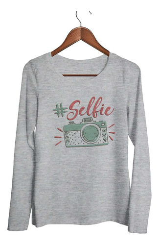 Remera Mujer Ml Hashtag Selfie Camara Fotos