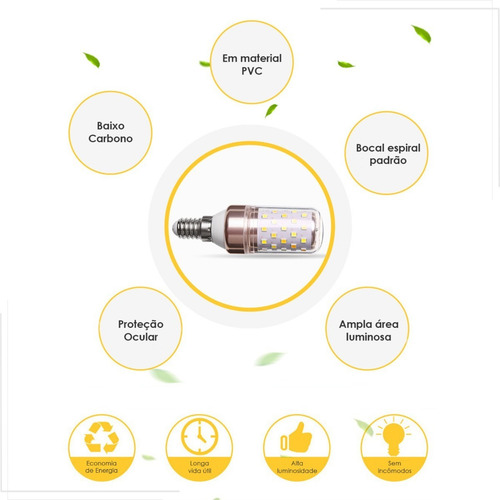 Lâmpada 4500k Super Led 16w Milho E27 3 Cores Bivolt 10 Peça