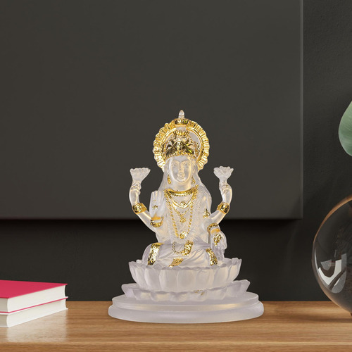 Estatueta Lakshmi Deusa Hindu Estátua Deusa Da Claro