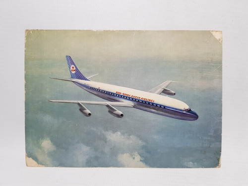 Antigua Postal Avión Klm Royal Dutch Airlines Mag 57360