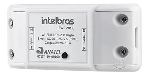 Interrupitor Smart Wi-fi Para Ambientes Ews 201 E Intelbras