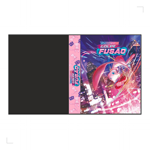 Álbum Pasta Fichário Pokemon Mew Golpe Fusão Capa Dura