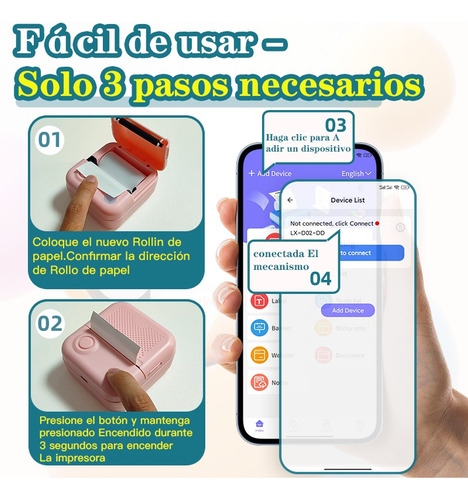 Mini Impresora Fotográfica 3d Portátil Térmica Dolewa Rtc3 C