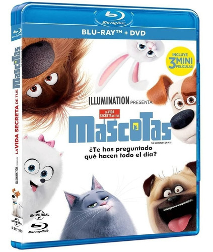 La Vida Secreta De Tus Mascotas | Blu Ray + Dvd Película 