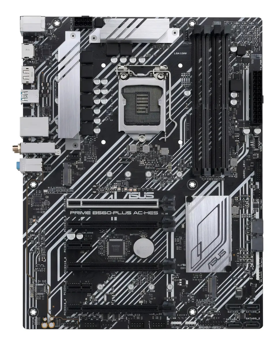 Motherboard Asus Prime B560 Plus Ac-hes Intel 1200 11gen Color Negro