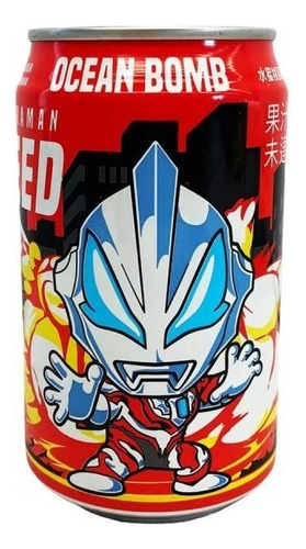 Ultraman Geed - Lata Coleccionable - Sabor Durazno 320 Ml